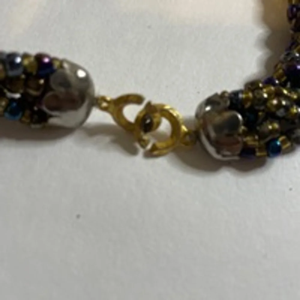 Large Boho Nautilus shell pendant Statement Necklace braided bead strands Beach - Picture 10 of 10